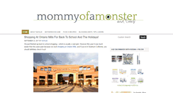 Desktop Screenshot of mommyofamonster.com